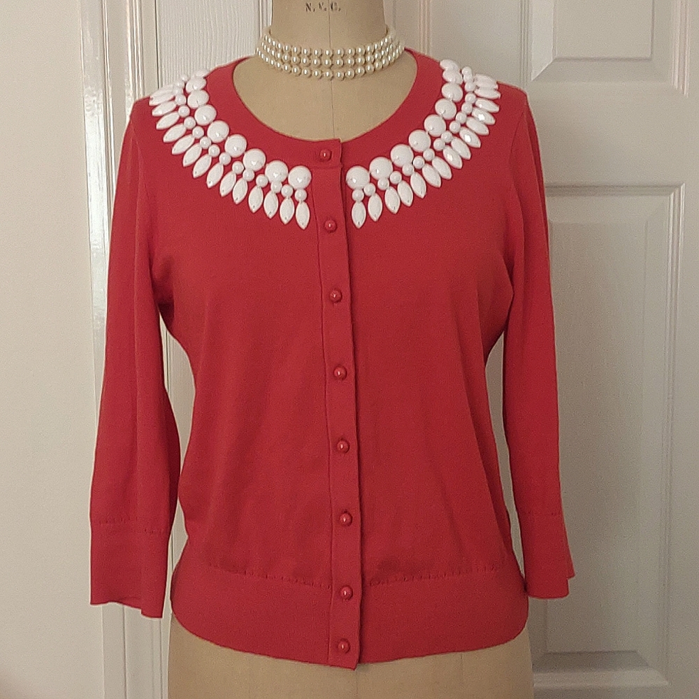 Kate Spade New York sweater W/Embellishments Sz. M
